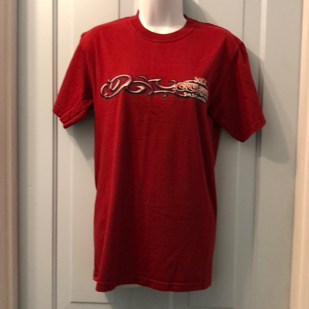 Joe’s Crab Shack tshirt dark red Size Small